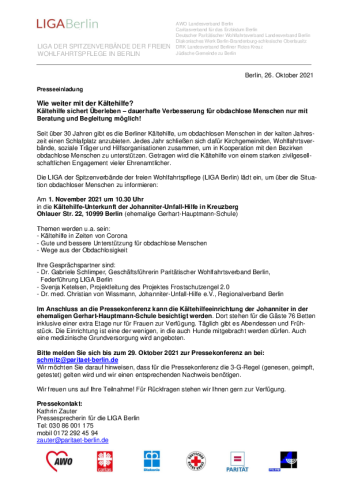 Pressemitteilung_Kältehilfe_Liga